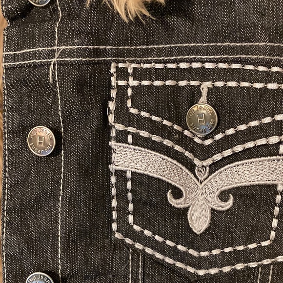 Hip Jeans- Insulated Black Jean Jacket - Picture 6 of 6